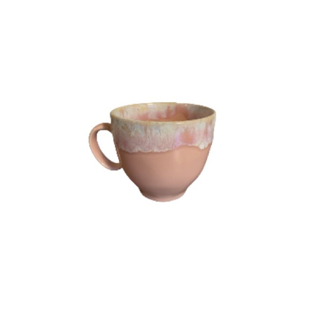 Anthropologie Pink Watercolour Melt Ceramic Mug